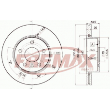 BD-2817 FREMAX Тормозной диск