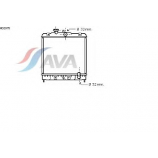 HD2075 AVA Радиатор, охлаждение двигателя