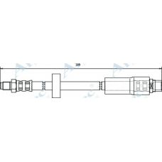 HOS3702 APEC Тормозной шланг