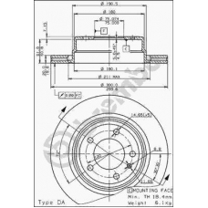 09.5506.10 BREMBO Тормозной диск