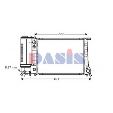 050860N AKS DASIS Радиатор, охлаждение двигателя