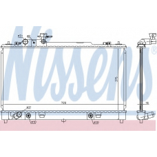 68550 NISSENS Радиатор, охлаждение двигателя