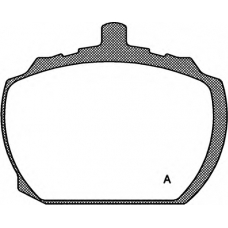 BPA0058.10 OPEN PARTS Комплект тормозных колодок, дисковый тормоз