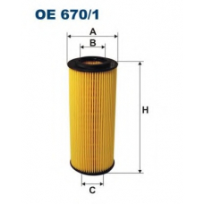 OE670/1 FILTRON Масляный фильтр