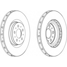 DDF1682-1 FERODO Тормозной диск