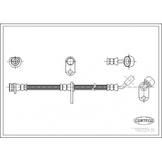 19032435 CORTECO Тормозной шланг