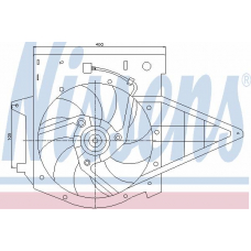 85003 NISSENS Вентилятор, охлаждение двигателя