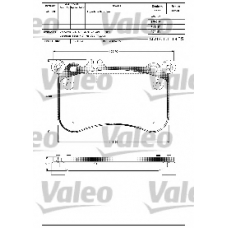 601306 VALEO Комплект тормозных колодок, дисковый тормоз