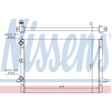 62013 NISSENS Радиатор, охлаждение двигателя