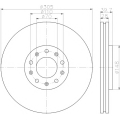 8DD 355 116-641 HELLA PAGID Тормозной диск