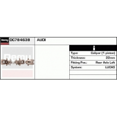 DC784638 DELCO REMY Тормозной суппорт