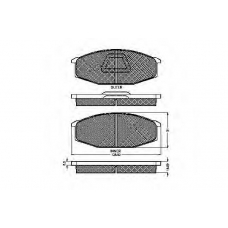 32607 SPIDAN Комплект тормозных колодок, дисковый тормоз