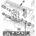 0176-ACA20R FEBEST Поршень, корпус скобы тормоза