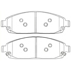 AKD-868AA ASVA Комплект тормозных колодок, дисковый тормоз