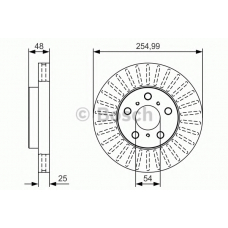 0 986 479 T77 BOSCH Тормозной диск