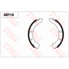 GS7116 TRW Комплект тормозных колодок; комплект тормозных кол