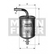 WK 710/1 MANN-FILTER Топливный фильтр