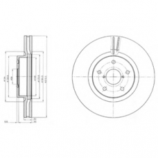 BG9084 DELPHI Тормозной диск