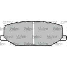 598021 VALEO Комплект тормозных колодок, дисковый тормоз
