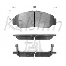 FK5122 KAISHIN Комплект тормозных колодок, дисковый тормоз