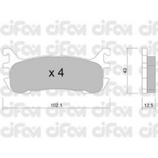 822-393-0 CIFAM Комплект тормозных колодок, дисковый тормоз