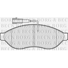 BBP2001 BORG & BECK Комплект тормозных колодок, дисковый тормоз