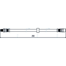 HOS4114 APEC Тормозной шланг