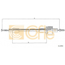 11.2431 COFLE Трос, управление сцеплением
