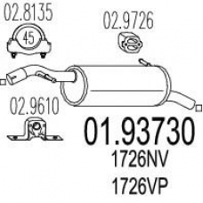 01.93730 MTS Глушитель выхлопных газов конечный