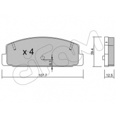 822-302-2 CIFAM Комплект тормозных колодок, дисковый тормоз
