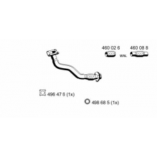 142564 ERNST Труба выхлопного газа