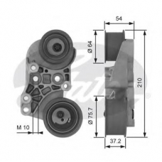 T41268 GATES Натяжной ролик, ремень грм