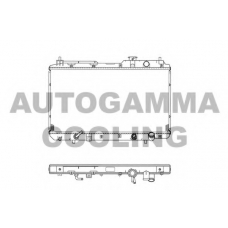 102854 AUTOGAMMA Радиатор, охлаждение двигателя