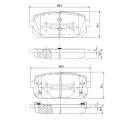 N3610309 NIPPARTS Комплект тормозных колодок, дисковый тормоз