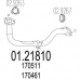 01.21810 MTS Труба выхлопного газа