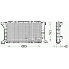 DRM10097 DENSO Радиатор, охлаждение двигателя