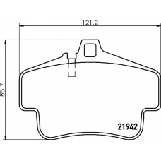 8DB 355 018-461 HELLA PAGID Комплект тормозных колодок, дисковый тормоз