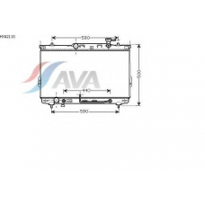 HYA2110 AVA Радиатор, охлаждение двигателя