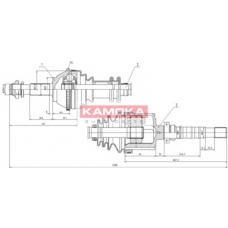 CT1138914 KAMOKA Приводной вал