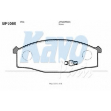 BP-6560 KAVO PARTS Комплект тормозных колодок, дисковый тормоз