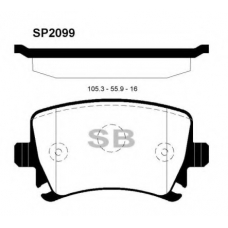 FBP2099 FI.BA Комплект тормозных колодок, дисковый тормоз