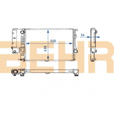 2108349 BEHR Radiator