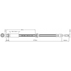 VBJ639 MOTAQUIP Тормозной шланг