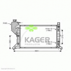 31-3246 KAGER Радиатор, охлаждение двигателя