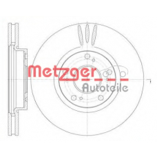 6985.10 METZGER Тормозной диск