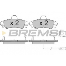 BP2932 BREMSI Комплект тормозных колодок, дисковый тормоз