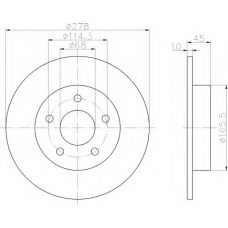 8DD 355 110-401 HELLA Тормозной диск