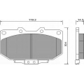 AC660081D AC Delco Комплект тормозных колодок, дисковый тормоз