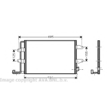 VW5252 AVA Конденсатор, кондиционер