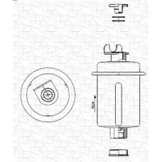 213908909900 MAGNETI MARELLI Фильтр топливный